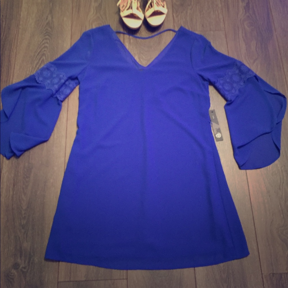 Beautiful detailed royal blue dress.  NWT